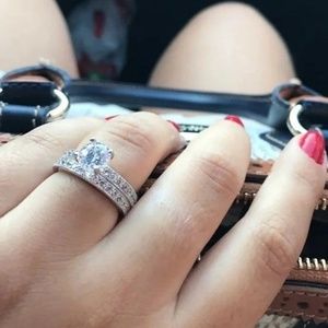 2.8ct Silver Ring Set (2 rings)